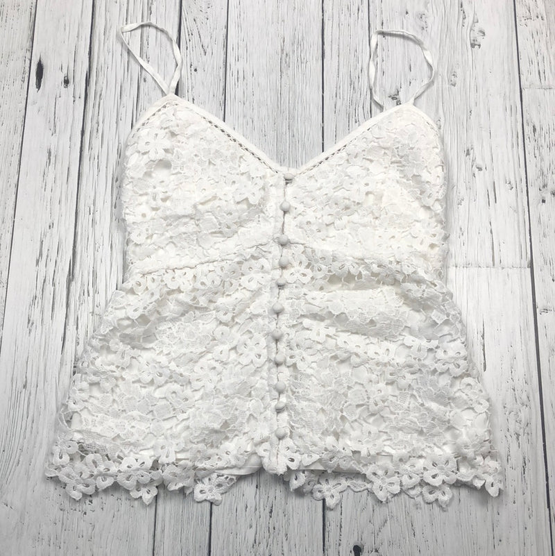 Abercrombie&Fitch white lace tank top - Hers XS