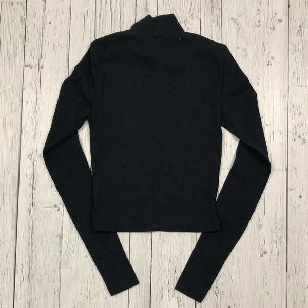 American eagle black cropped turtle neck - Hers S