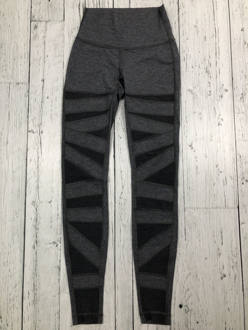 lululemon grey patterned leggings - S/4