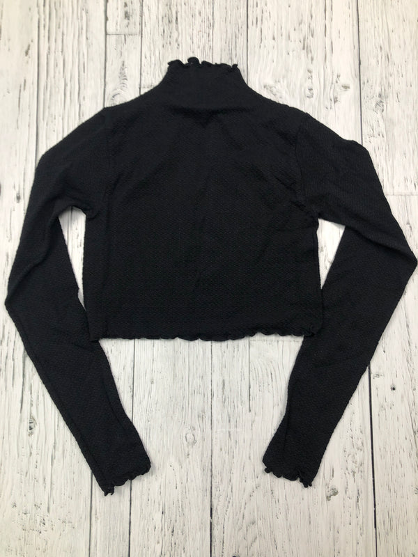 Garage black cropped shirt - Hers XS