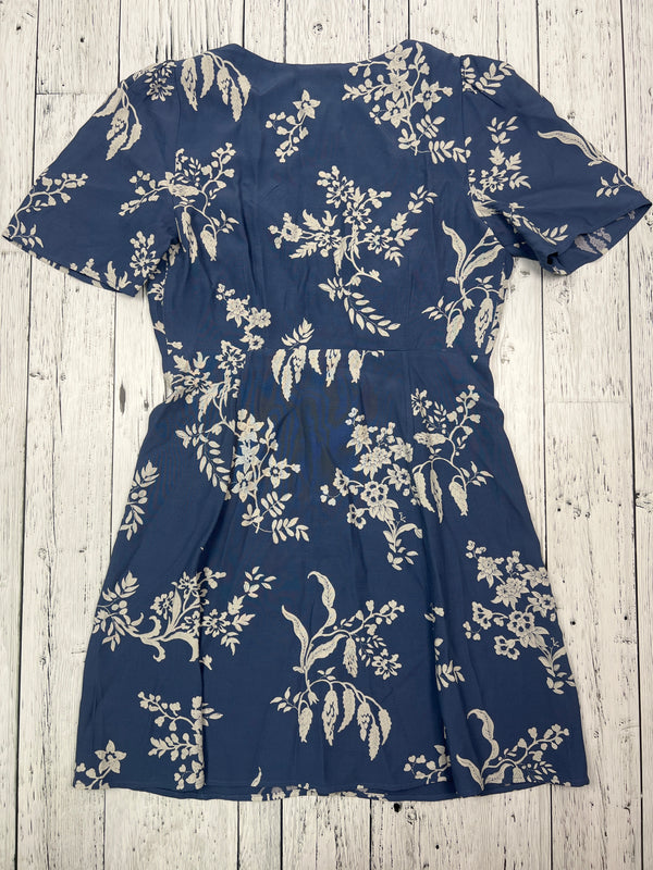 Sézane blue white floral dress - Hers S/38/6