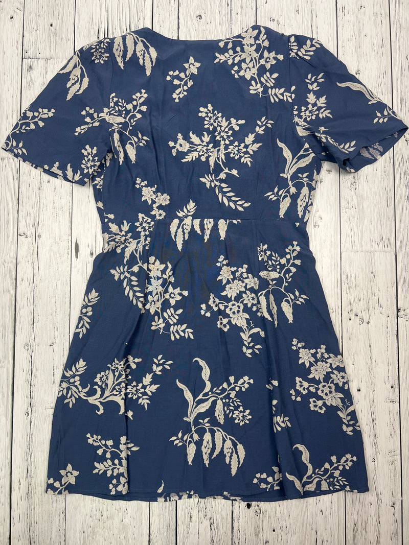 Sézane blue white floral dress - Hers S/38/6