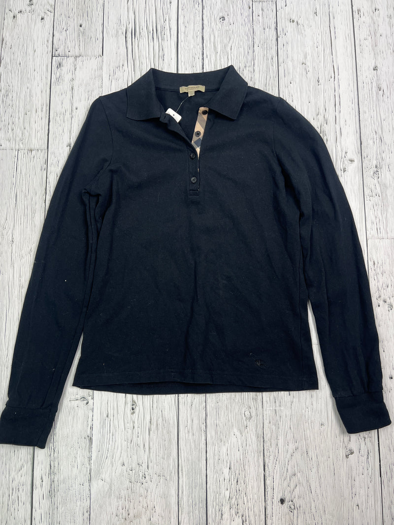Burberry black long sleeve shirt - Hers M