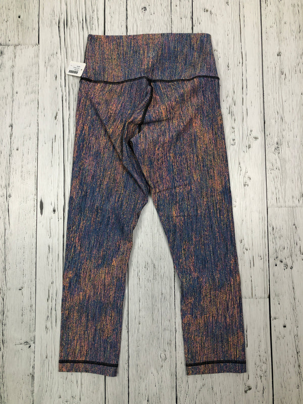 lululemon blue orange leggings - Hers 6/S