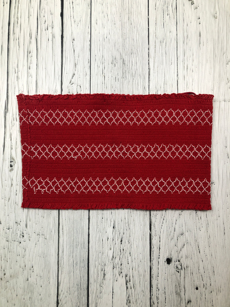 Garage red white patterned tube top - Hers L