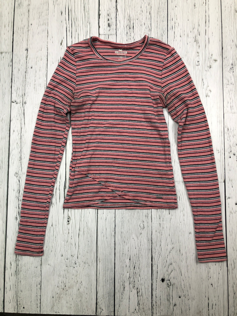 Hollister pink black striped shirt - Hers S