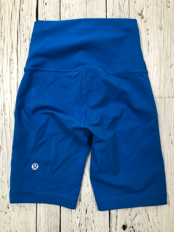 lululemon blue biker shorts - Hers XS/0
