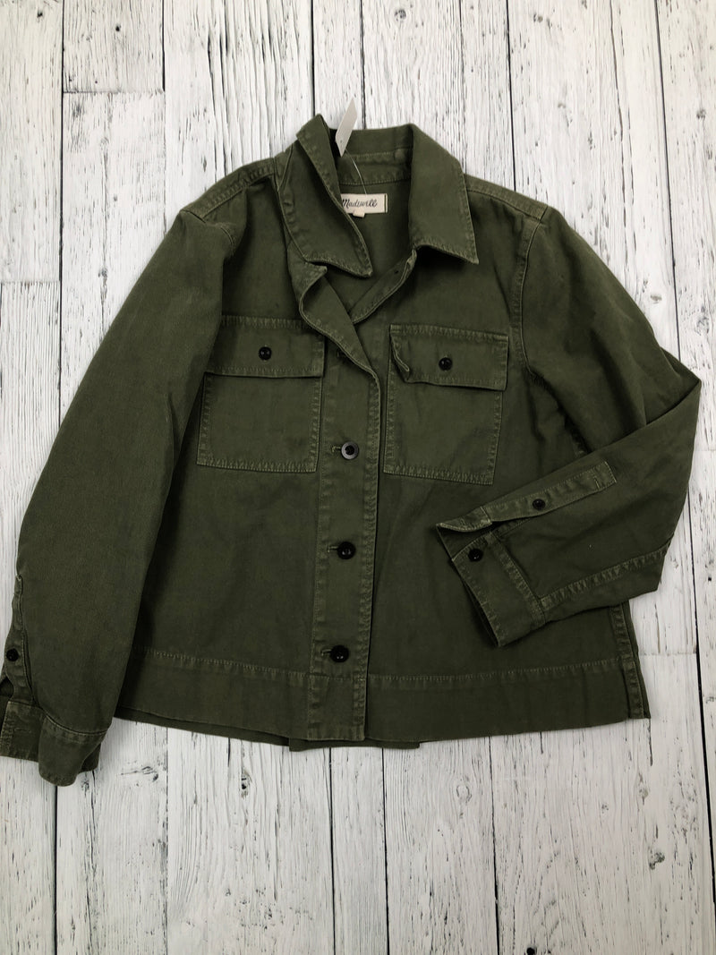 Madewell green denim jacket - Hers S