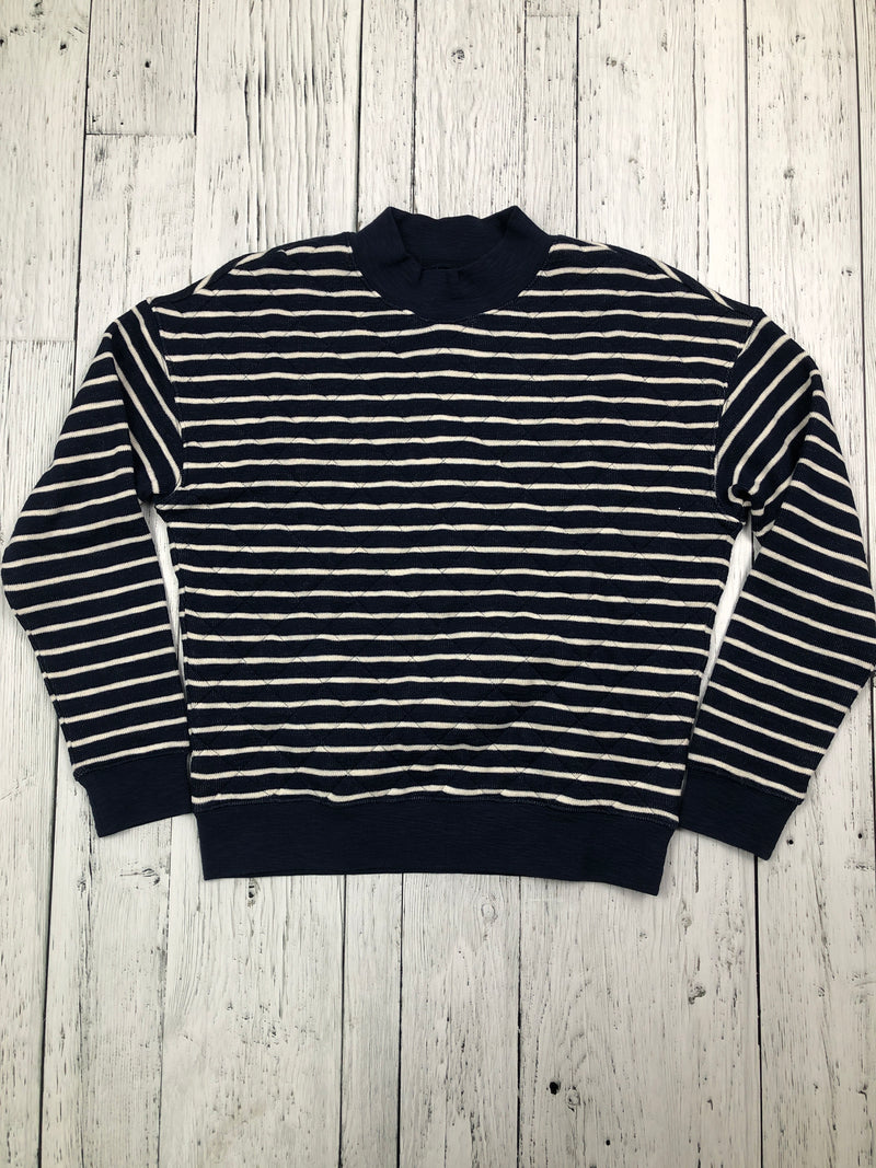 Madeswell navy white striped sweater - Hers XS