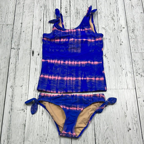 Crewcuts blue pink patterned swimsuit - Girls 12