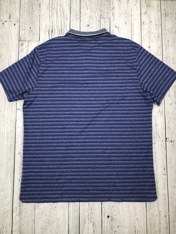 Nike blue striped golf shirt - His XL
