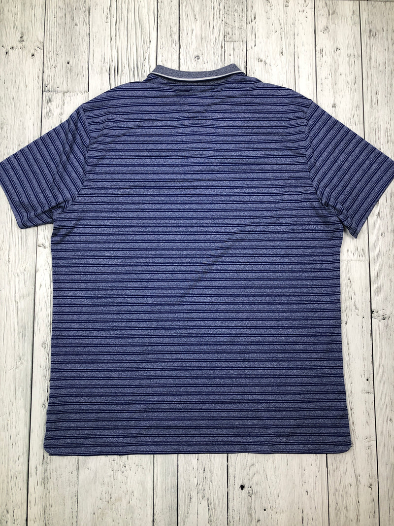 Nike blue striped golf shirt - His XL