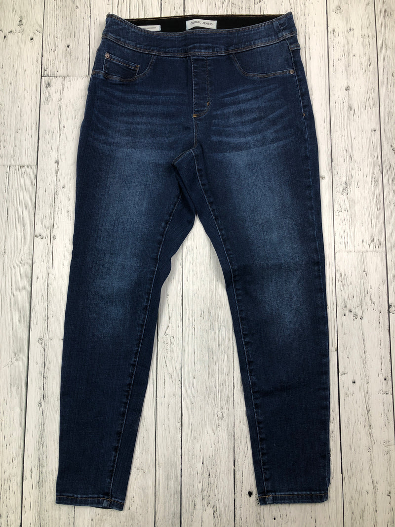 Tribal Jeans maternity mid-rise skinny blue jeans - Ladies L/14