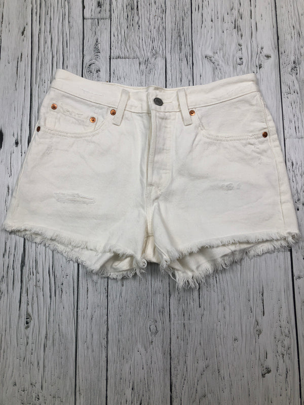 Levi’s white denim shorts - Hers XS/26