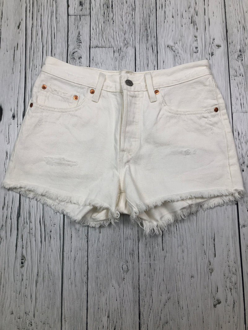 Levi’s white denim shorts - Hers XS/26