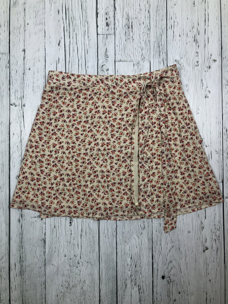 American Eagle beige floral skirt - Hers S