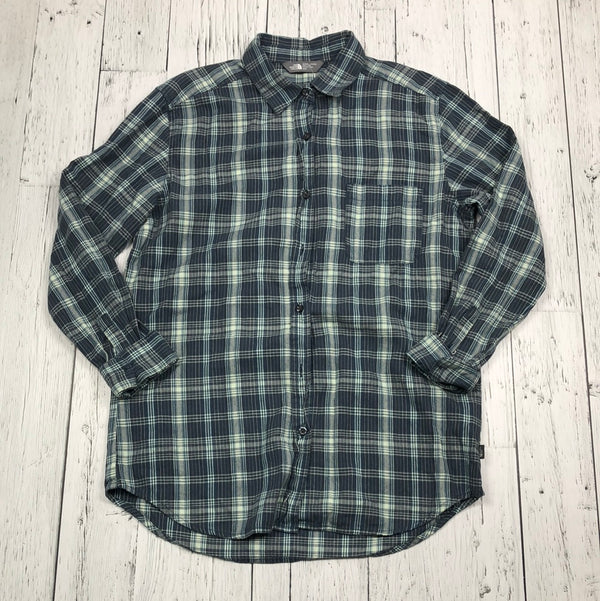 The North Face blue plaid shirt - Hers M