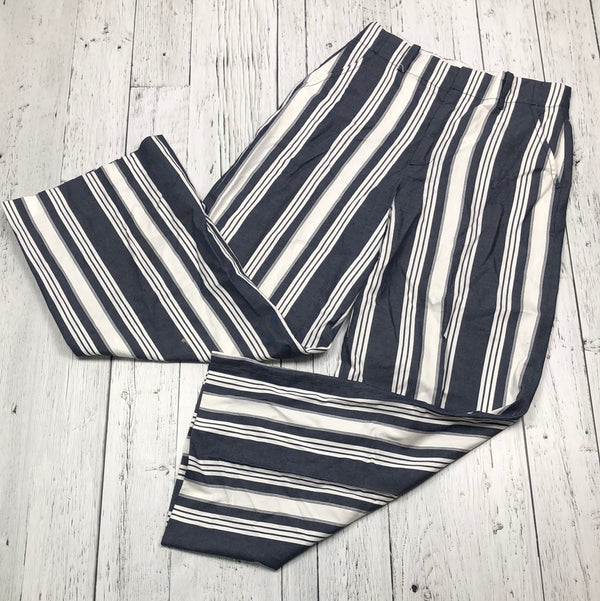 Massimo Dutti navy white striped pants - Hers M/10