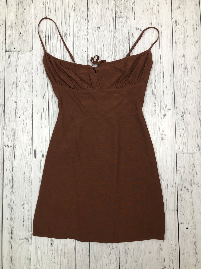 Aritzia Sunday Best brown short dress - Hers XS