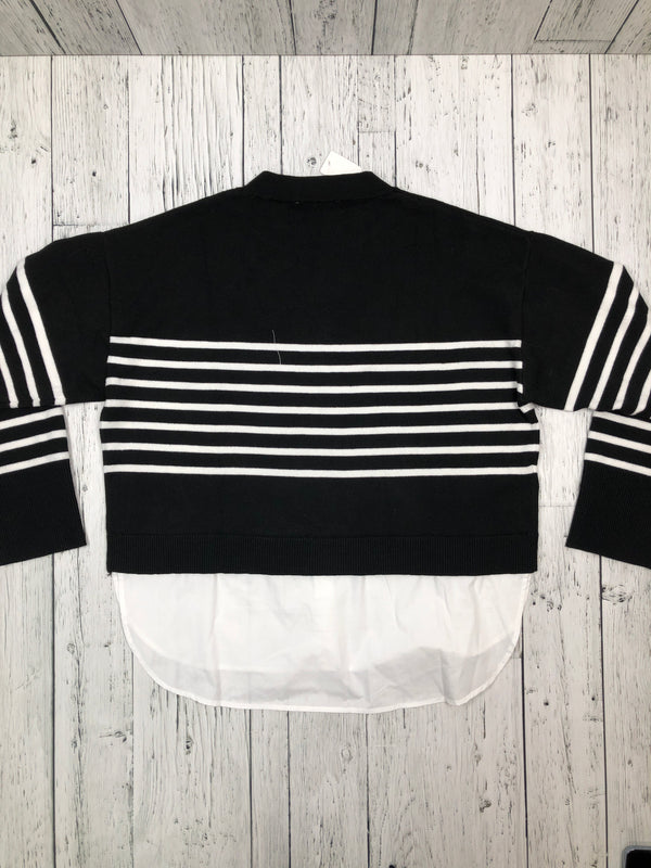 MNG black white longsleeve - Hers L