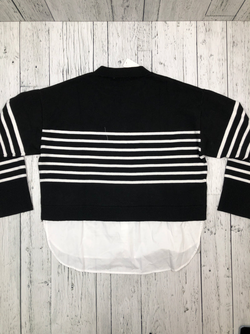 MNG black white longsleeve - Hers L