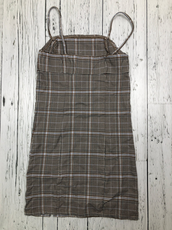 Garage brown plaid dress - Hers XS