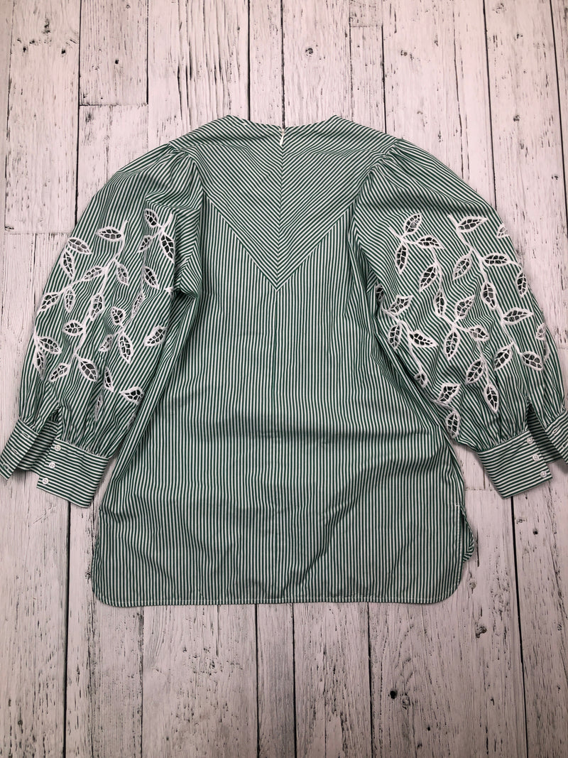 Sandro green white striped shirt - Hers S/4