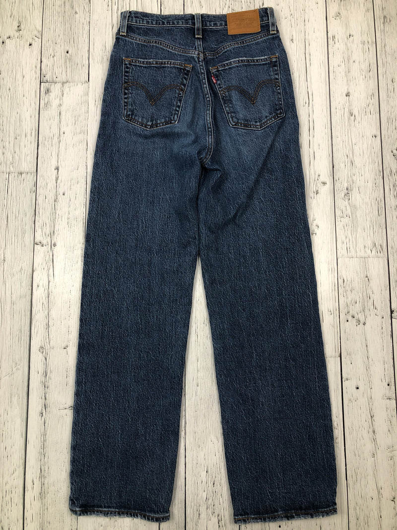 Levi’s ribcage straight ankle blue jeans - Hers XS/25