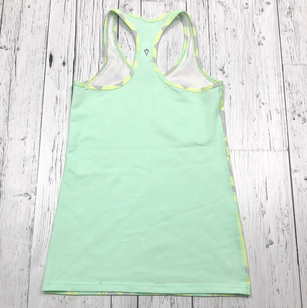 ivivva green yellow patterned tank top - Girls 12