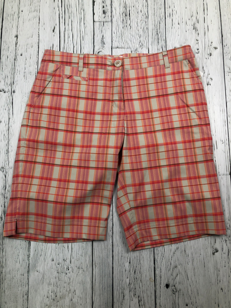 Gordon Cooper orange plaid golf shorts - Hers S/6