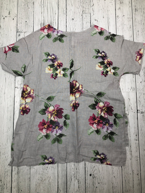 Me&Gee grey pink floral shirt - Hers S