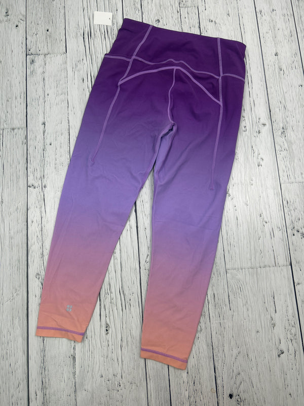 Sweaty Betty super soft 7/8 purple leggings - Hers M/8