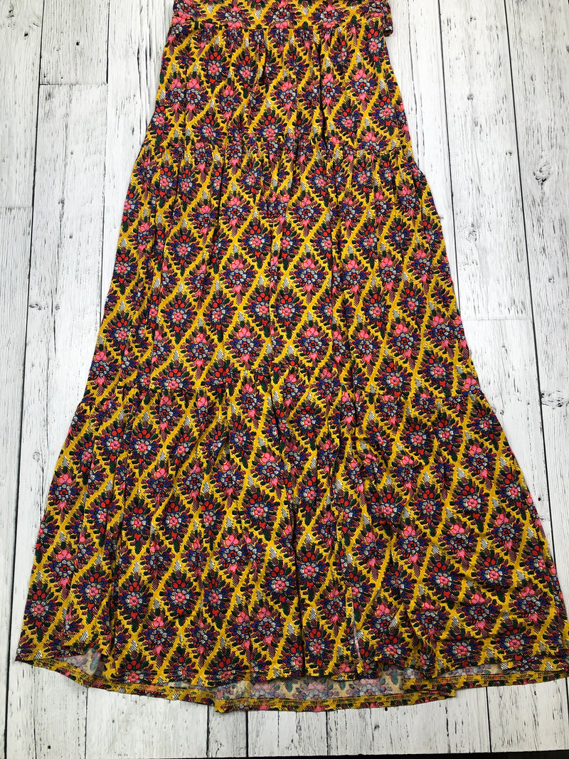 Maeve yellow pink patterned dress - Hers S