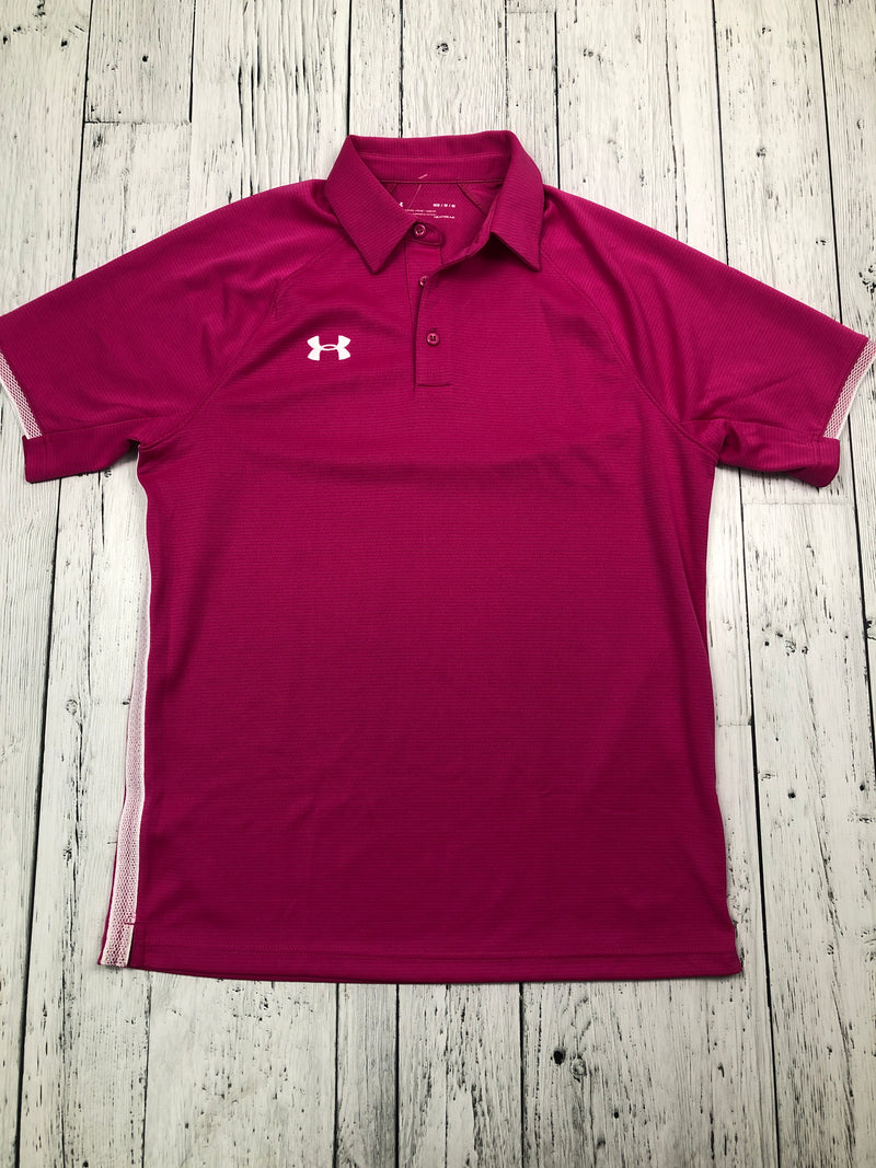 Under Armour pink golf shirt - His M