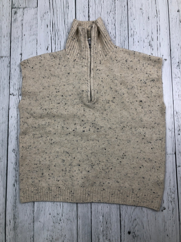 John + Jenn beige patterned sweater vest - Hers M