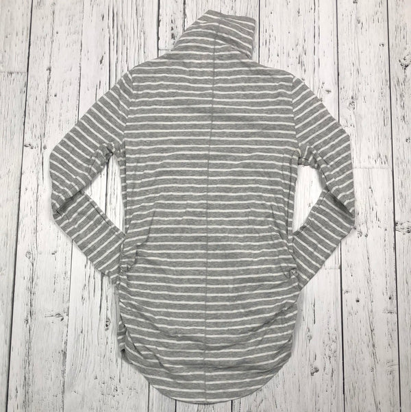 Gap Maternity grey white striped shirt - Ladies XS