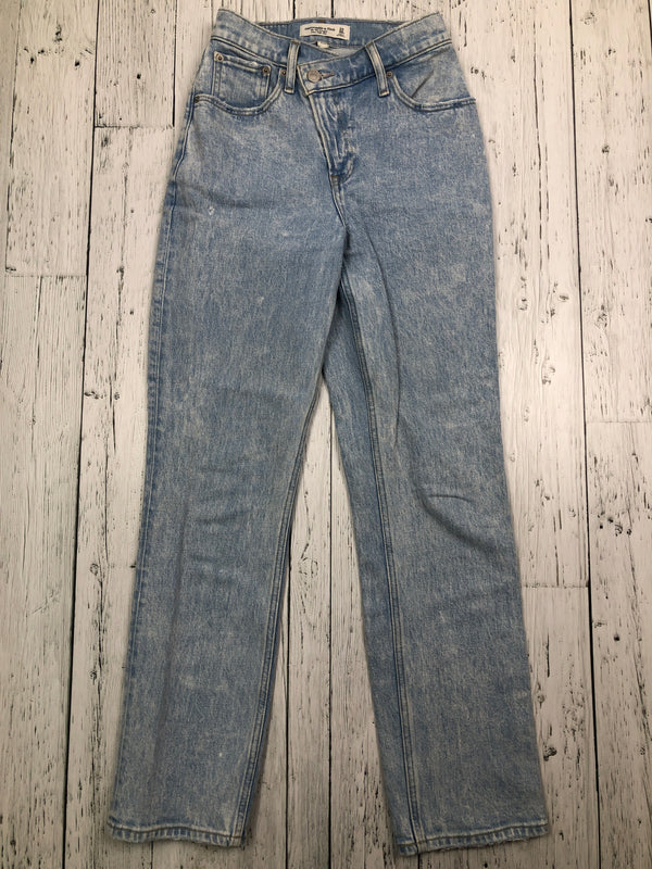 Abercrombie&Fitch blue 90s straight ultra high rise jeans - Hers XXS/24