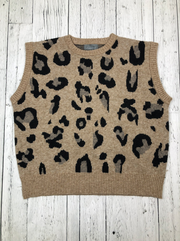 Anthropologie brown black patterned sweater vest - Hers OS