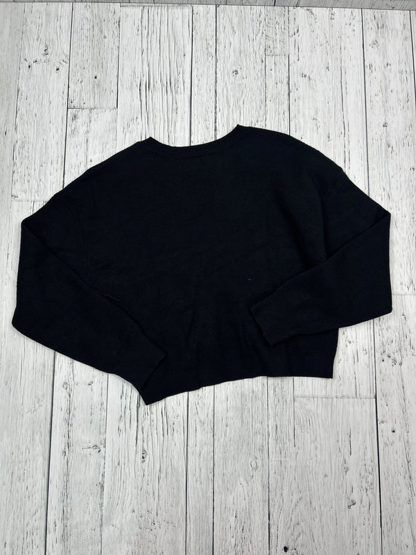 Anthropology black knit sweater - Hers M