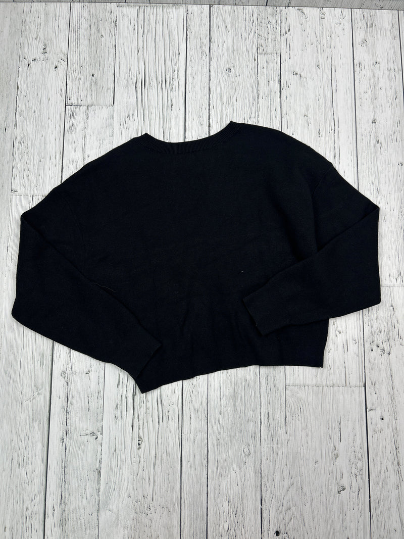 Anthropology black knit sweater - Hers M