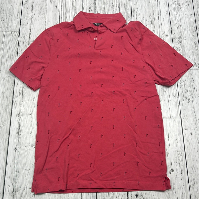 Levelwear red patterned golf shirt - His S