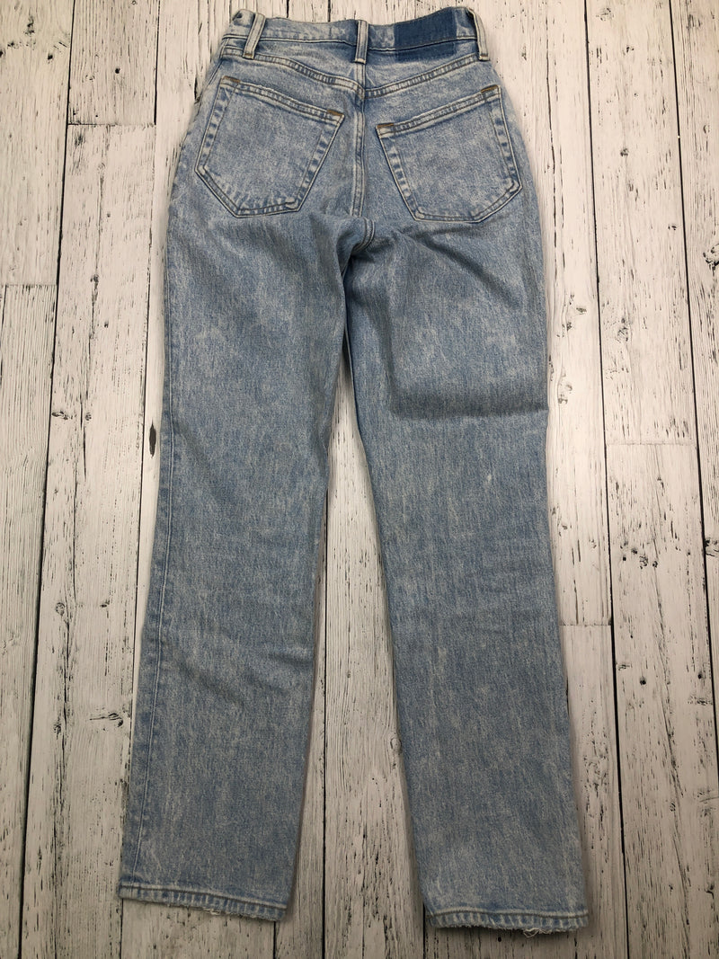 Abercrombie&Fitch blue 90s straight ultra high rise jeans - Hers XXS/24