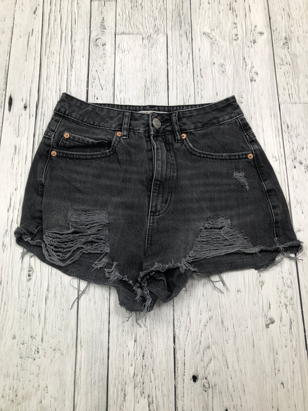 Garage distressed black denim shorts - Hers XS/25