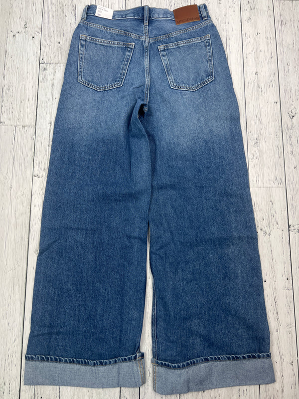 MNG blue wide leg mid waist jeans - Hers S/6