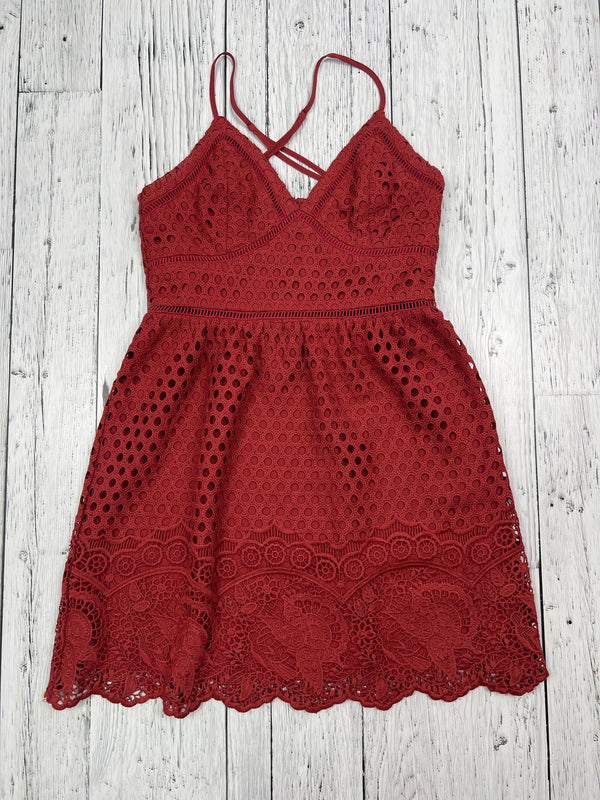 Abercrombie&Fitch red lace dress - Hers S