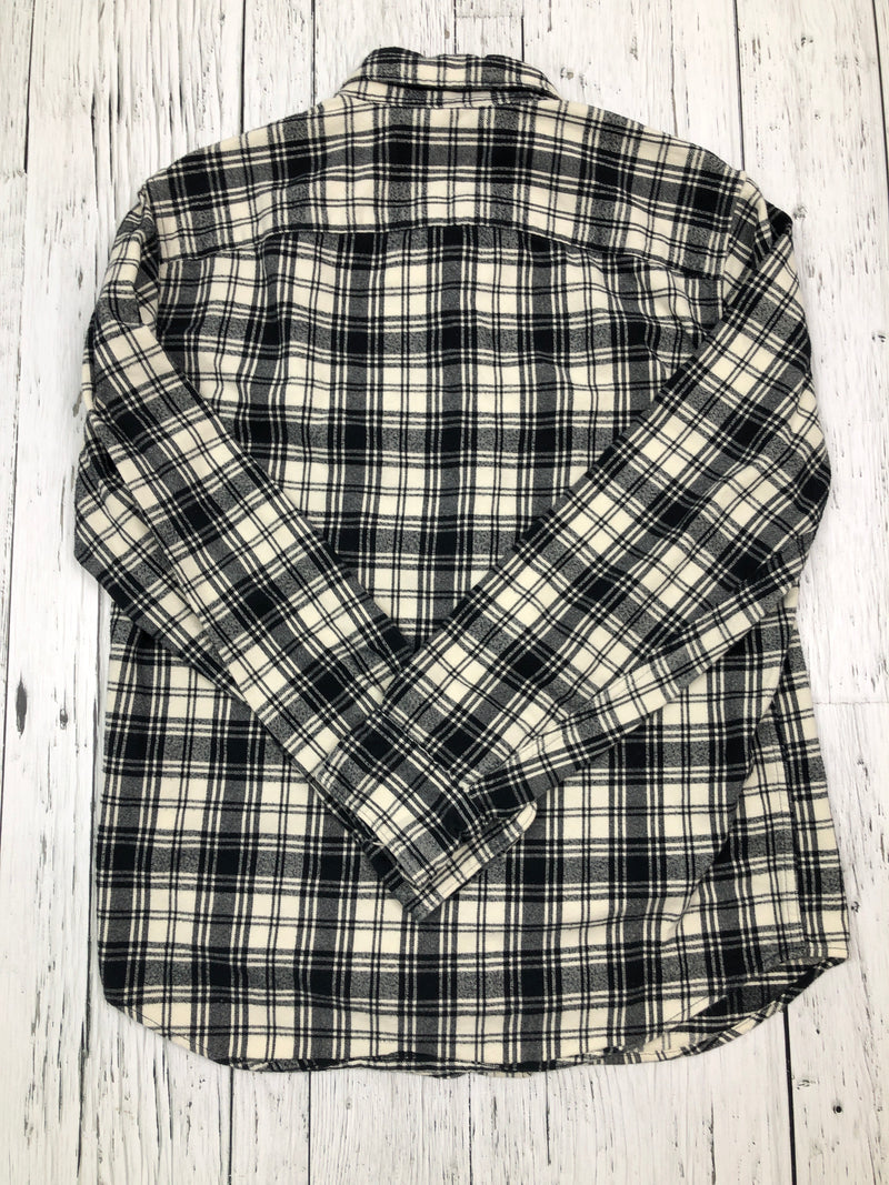 Abercrombie&Fitch black and white button down flannel - His XS