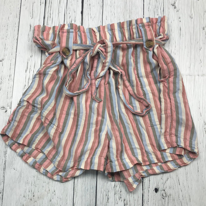American eagle pink green striped shorts - Hers M