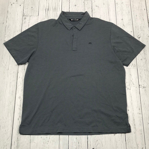 Travis Mathew grey patterned golf shirt - His XL