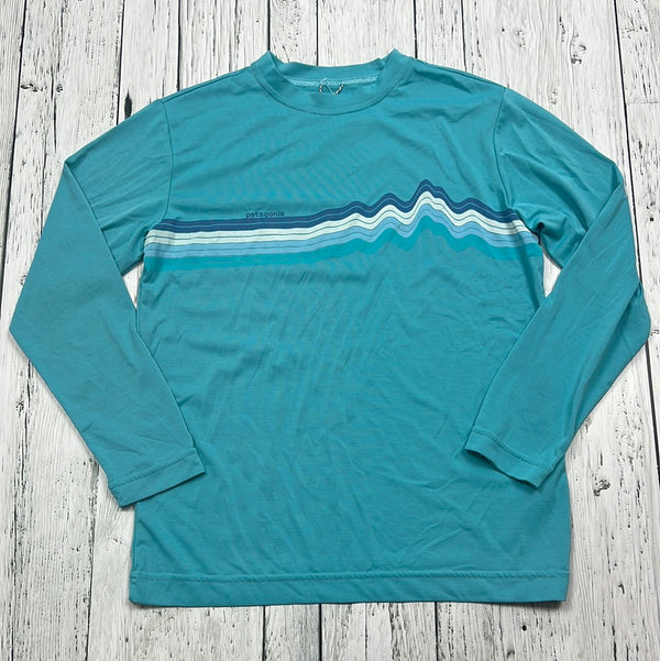 Patagonia blue long sleeve shirt - Girls 10