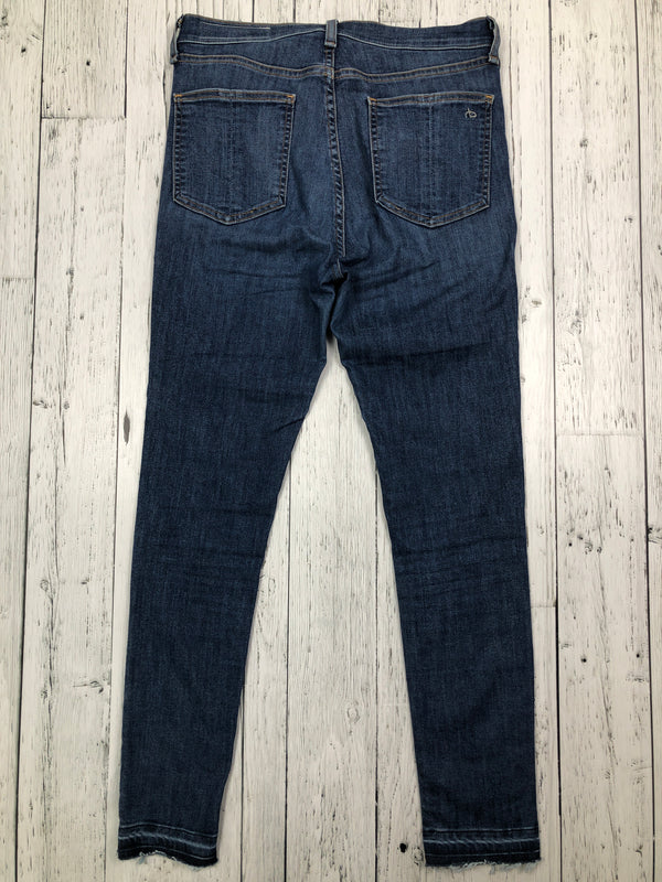 Rag&bone blue high rise ankle skinny jeans - Hers S/28